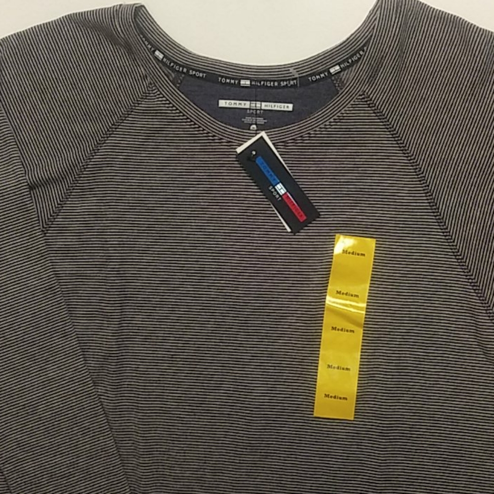 Tommy Hilfiger Sport striped shirt women's Medium.